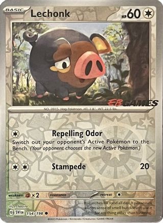 Lechonk (EB Games Promo) (154/198) Reverse Holofoil [Miscellaneous Cards & Products] - Promo