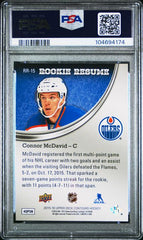 2015-16 Upper Deck Contours Rookie Resume #RR-15 Connor McDavid #272/399 PSA 8 (Rookie) | Eastridge Sports Cards