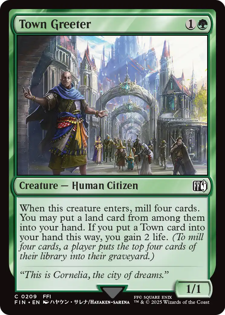 Town Greeter (FIN-209) - FINAL FANTASY Foil