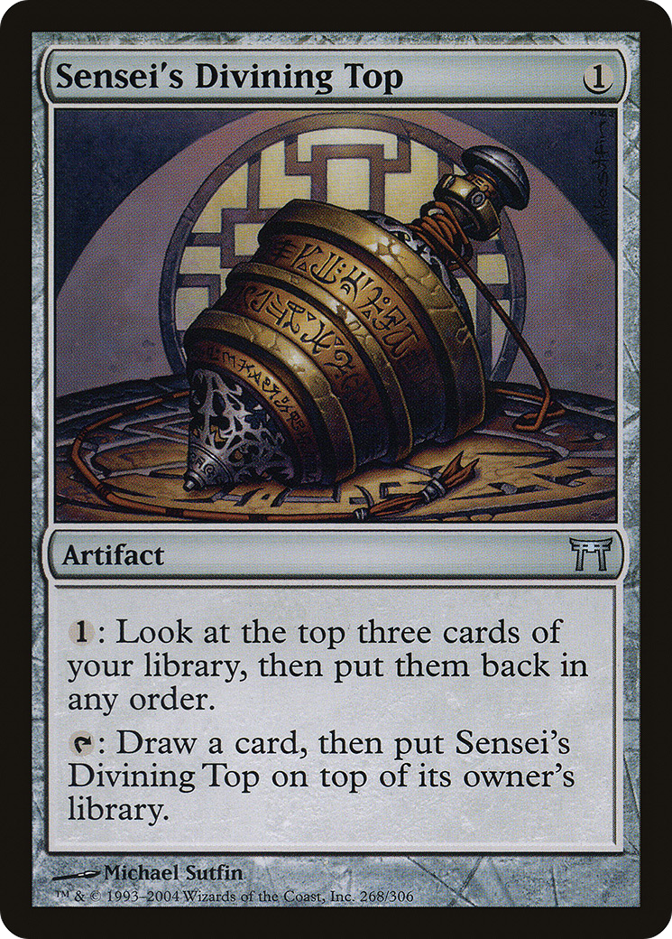 Sensei's Divining Top (CHK-268) - Champions of Kamigawa Foil