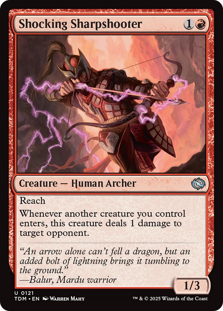 Shocking Sharpshooter (TDM-121) - Tarkir: Dragonstorm