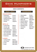 Dave Humpherys Decklist (WCD-DH0B) - World Championship Decks 2003