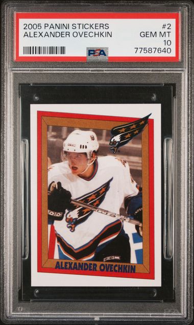 2005-06 Panini Stickers #2 Alexander Ovechkin PSA 10 (Rookie) | Eastridge Sports Cards