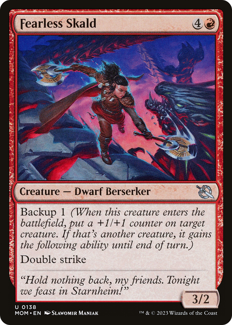 Fearless Skald (MOM-138) - March of the Machine Foil