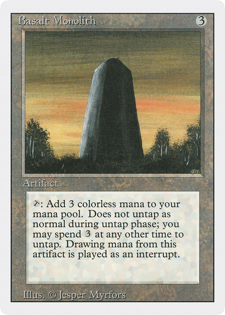Basalt Monolith (3ED-) - Revised Edition