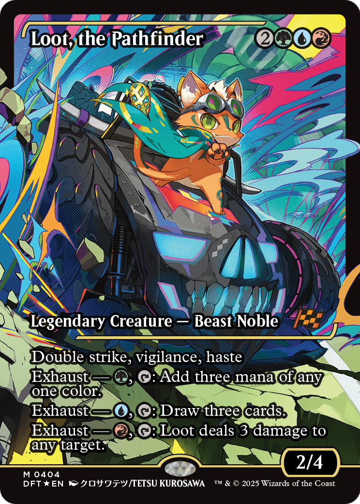 Loot, the Pathfinder (Showcase) (DFT-404) - Aetherdrift: (Showcase) Foil