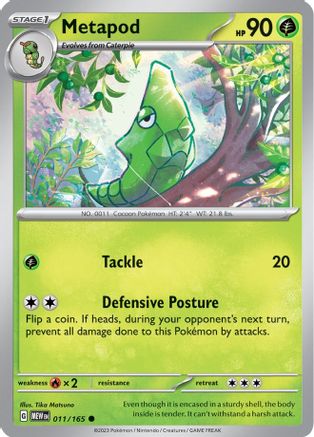 Metapod (011) Reverse Holofoil [SV Scarlet & Violet 151] - Common