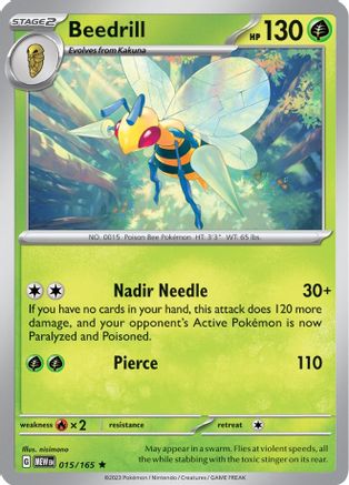 Beedrill (015) Reverse Holofoil [SV Scarlet & Violet 151] - Rare