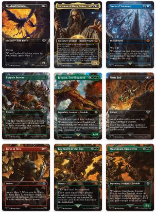 Isengard Destroyed Scene [Set of 9] (LTR-411-419) - The Lord of the Rings: Tales of Middle-earth Foil