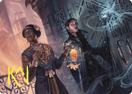 Bribery Art Card (Gold-Stamped Signature) (ASCMM-006) - Art Series: Commander Masters