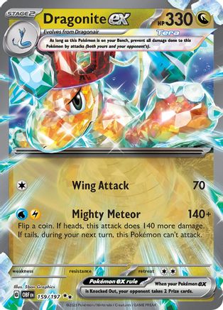 Dragonite ex (159) Holofoil [Obsidian Flames] - Double Rare
