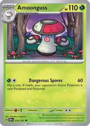 Amoonguss (010) Reverse Holofoil [Obsidian Flames] - Uncommon