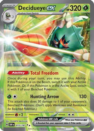 Decidueye ex (015) Holofoil [Obsidian Flames] - Double Rare