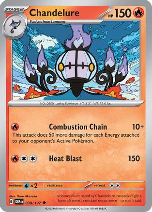 Chandelure (038) [Obsidian Flames] - Uncommon