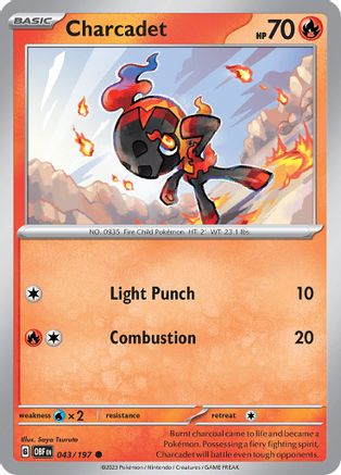 Charcadet (043) [Obsidian Flames] - Common