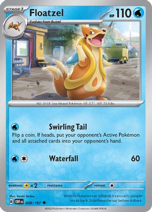 Floatzel (049) [Obsidian Flames] - Uncommon