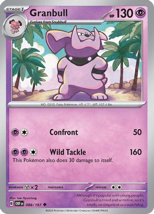 Granbull (088) [Obsidian Flames] - Uncommon