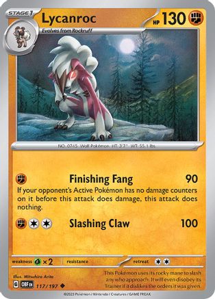 Lycanroc (117) [Obsidian Flames] - Uncommon