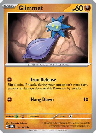 Glimmet (121/197) Reverse Holofoil [Obsidian Flames] - Common