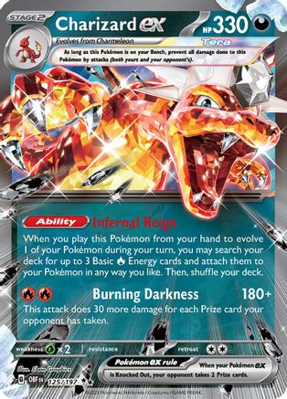 Charizard ex (125/197) Holofoil [Obsidian Flames] - Double Rare