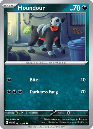 Houndour (132/197) [Obsidian Flames] - Common