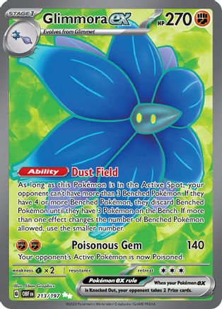 Glimmora ex (213/197) Holofoil [Obsidian Flames] - Ultra Rare
