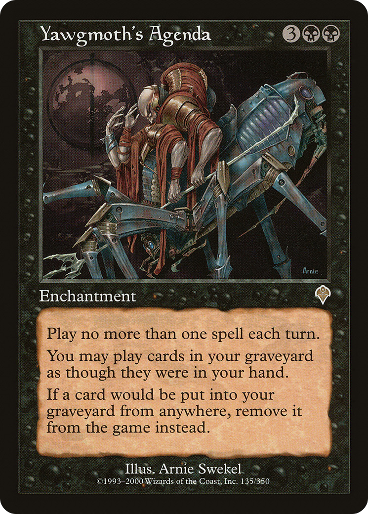 Yawgmoth's Agenda (INV-135) - Invasion