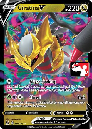 Giratina V (130/196) Holofoil [Prize Pack Series Cards] - Ultra Rare