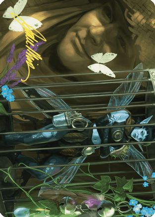 Cooped Up Art Card (Gold-Stamped Signature) (ASWOE-001) - Art Series: Wilds of Eldraine