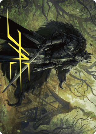 Agatha's Champion Art Card (Gold-Stamped Signature) (ASWOE-022) - Art Series: Wilds of Eldraine