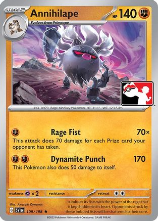 Annihilape (109) [Prize Pack Series Cards] - Rare