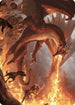Realm-Scorcher Hellkite Art Card (ASWOE-019) - Art Series: Wilds of Eldraine