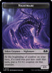 Nightmare // Food (0010) Double-Sided Token (WOE-6 // 10) - Wilds of Eldraine Foil