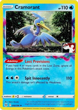 Cramorant (050/196) Holofoil [Prize Pack Series Cards] - Rare