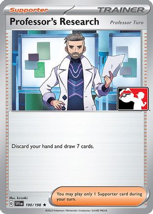 Professor's Research (190/198) Holofoil [Prize Pack Series Cards] - Rare