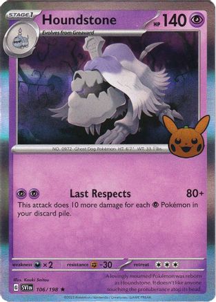 Houndstone (106) Holofoil [Trick or Trade BOOster Bundle 2023] - Rare