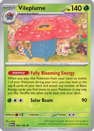 Vileplume (045) Reverse Holofoil [SV Scarlet & Violet 151] - Rare