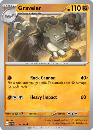 Graveler (075) [SV Scarlet & Violet 151] - Uncommon