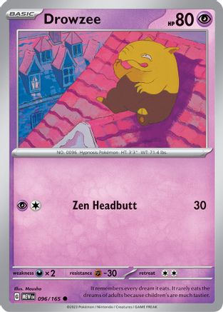 Drowzee (096) Reverse Holofoil [SV Scarlet & Violet 151] - Common