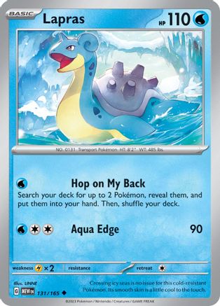 Lapras (131) Reverse Holofoil [SV Scarlet & Violet 151] - Uncommon