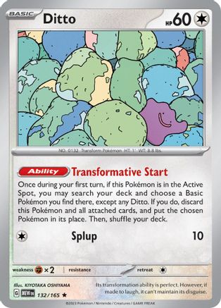Ditto (132) Reverse Holofoil [SV Scarlet & Violet 151] - Rare