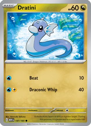 Dratini (147) Reverse Holofoil [SV Scarlet & Violet 151] - Common