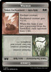 Wicked Role / Cursed Role // Emblem - On An Adventure Double-Sided Token (WOE-17 // 18) - Wilds of Eldraine