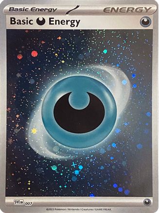 Basic Darkness Energy (Cosmos Holo) (007) Holofoil [SVE Scarlet & Violet Energies] - Common