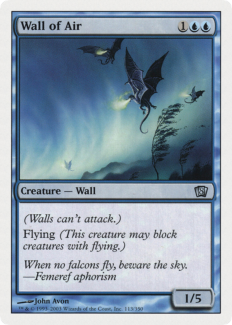 Wall of Air (8ED-113) - 8th Edition