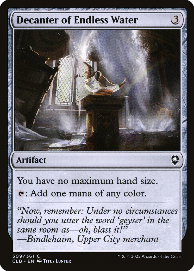 Decanter of Endless Water (CLB-309) - Commander Legends: Battle for Baldur's Gate Foil