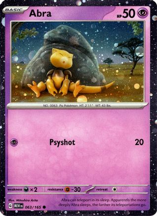 Abra (Cosmos Holo) (063/165) Holofoil [Miscellaneous Cards & Products] - Promo