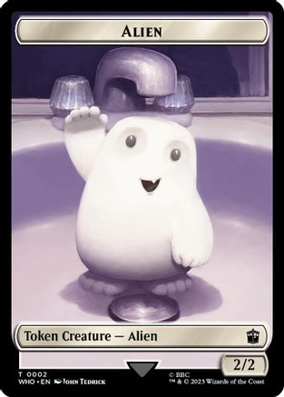 Alien // Mark of the Rani Double-Sided Token (WHO-2 // 15) - Universes Beyond: Doctor Who Foil