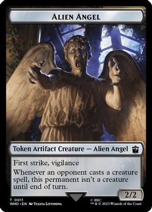 Alien Angel // Dinosaur Double-Sided Token (WHO-11 // 20) - Universes Beyond: Doctor Who Foil