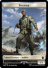 Soldier // Beast Double-Sided Token (WHO-8 // 17) - Universes Beyond: Doctor Who Foil